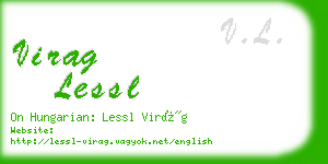 virag lessl business card